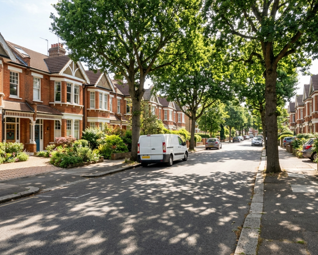 Leafy Edwardian street in Bromley served by Hadley's Removals