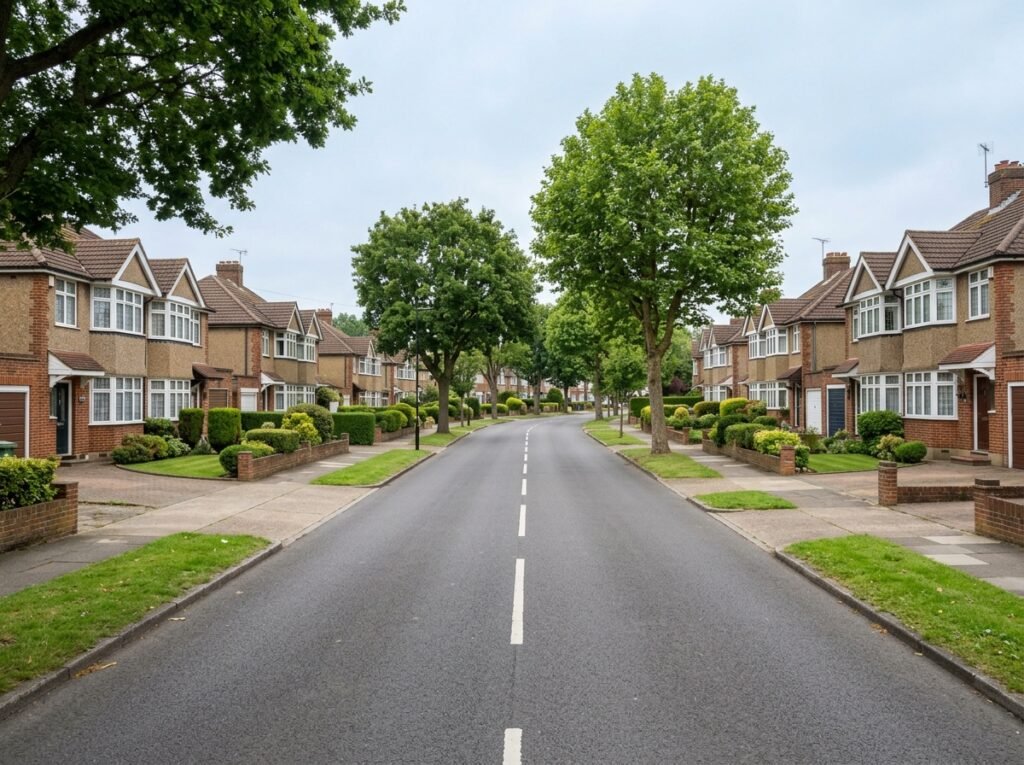 Established suburban street in West Wickham with 1930s semi-detached homes