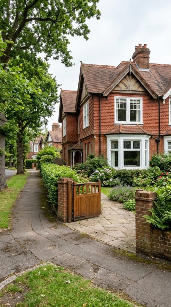 Webb-built Edwardian semi-detached family home on a private road in the Webb Estate Purley