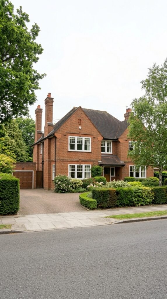 Substantial red-brick detached family home on a leafy heritage street near Red House Lane in Bexleyheath