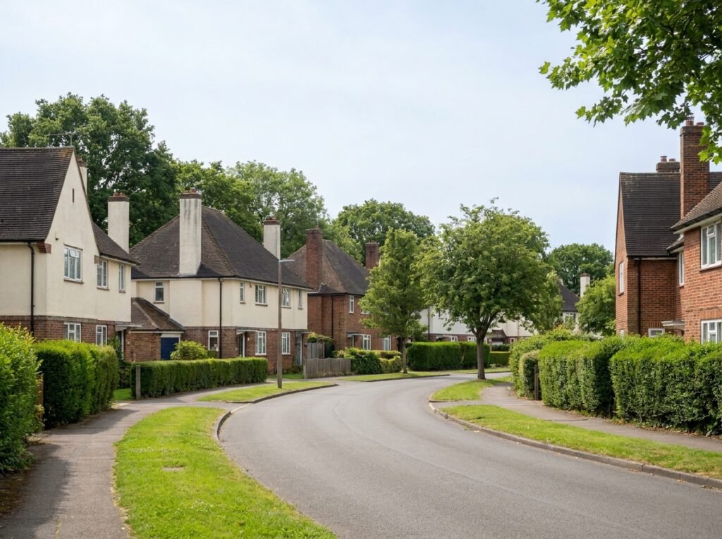 Garden-village style Progress Estate homes in Well Hall Eltham